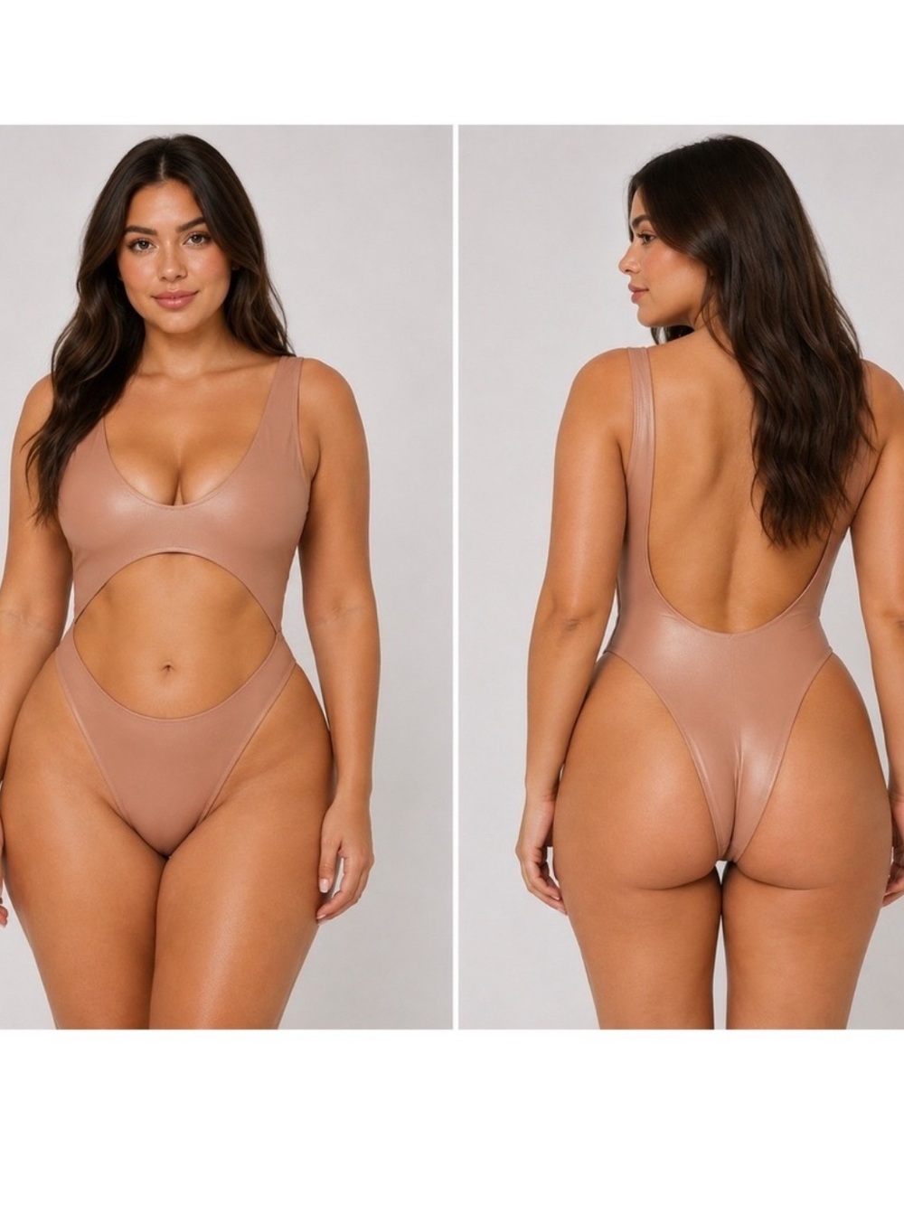 NEW Skims Sienna Wet Jersey cut-out bodysuit